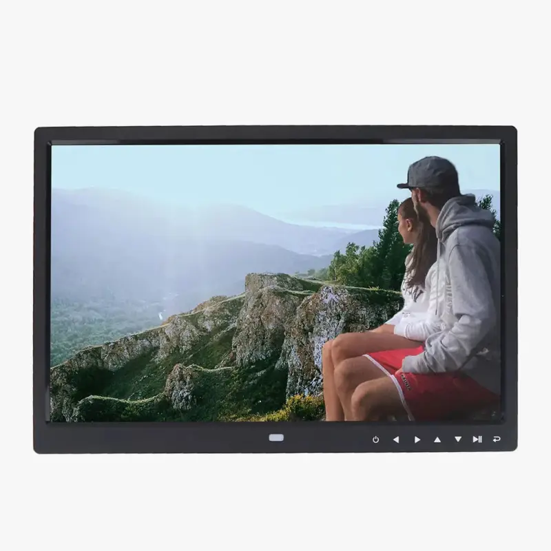 Offre Du Jour Hd digital photo frame with alarm clock and video player