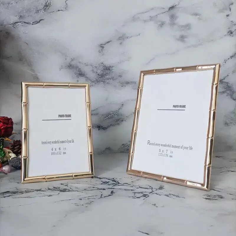 Decorative gold photo frame for desk or wall Petit Prix