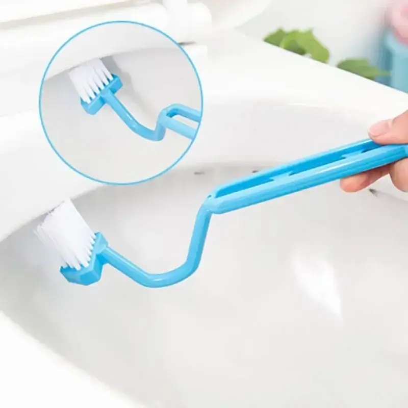 Bon Marché Set of 2 curved cleaning brushes for bathroom