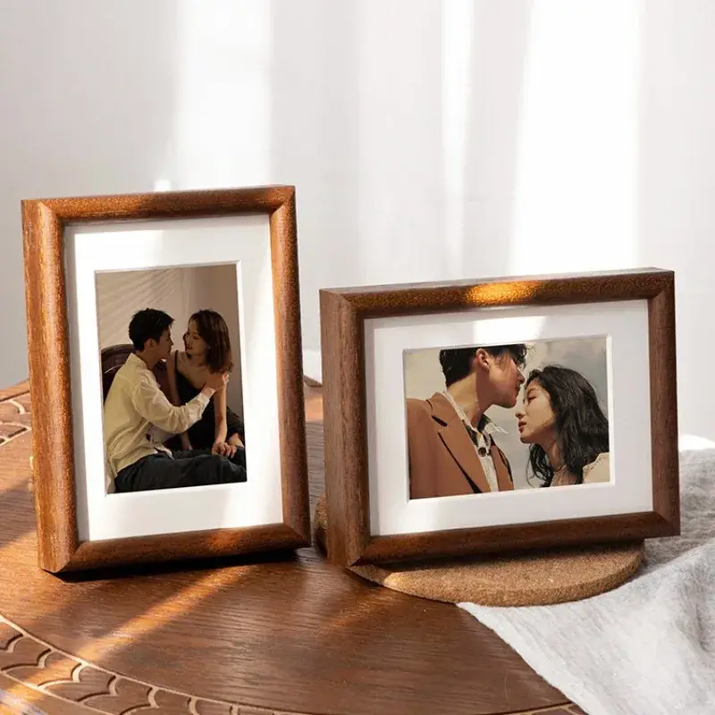 Retour Gratuit Premium personalised wooden wedding photo frame