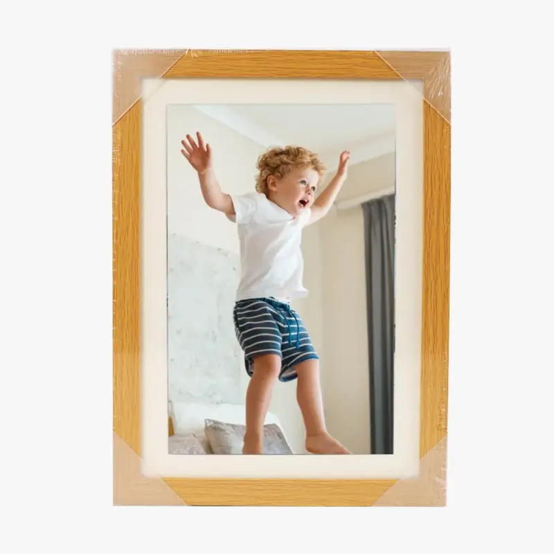 Seulement Aujourd'hui Wooden children's photo frame and art storage box