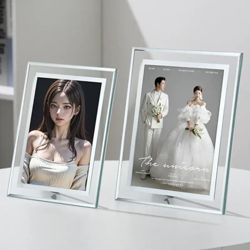Soldes Crystal photo frame for family portraits and travel