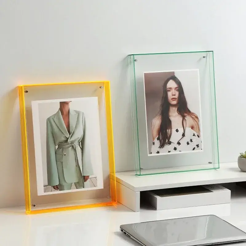 Offre Du Jour Acrylic photo frame ins style transparent wall table decoration