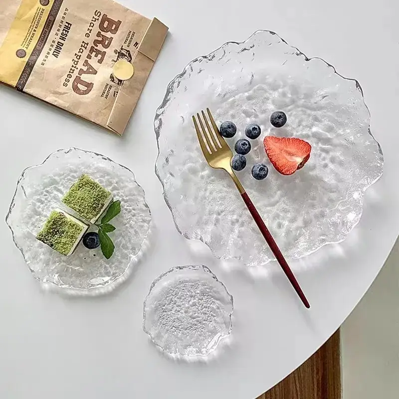 Offre Limitée Decorative glass trays for storage and home decoration