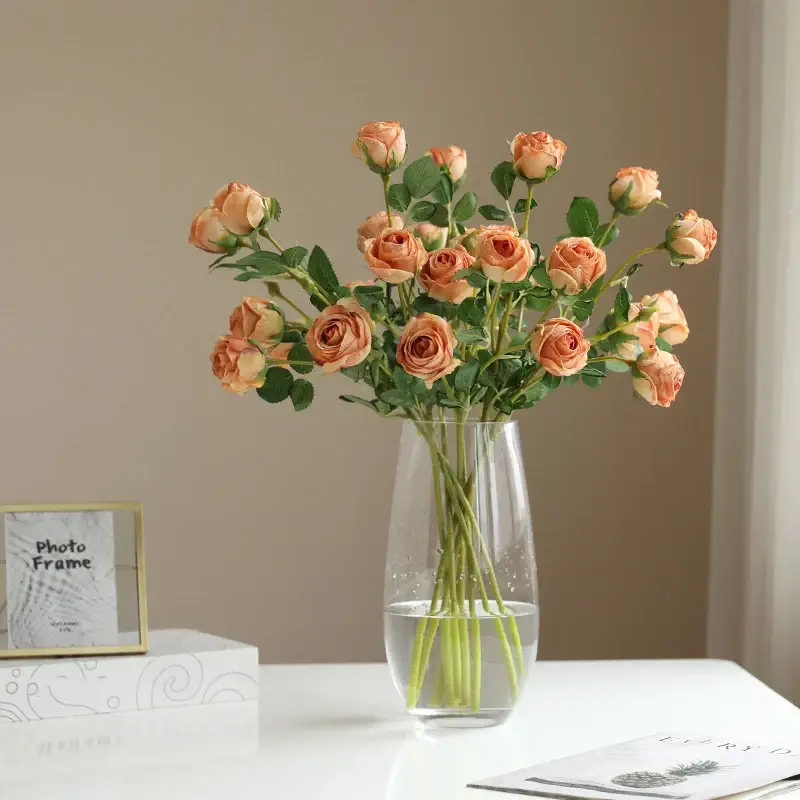 Oil painting rose head floral decoration for weddings Achetez Aujourd'hui