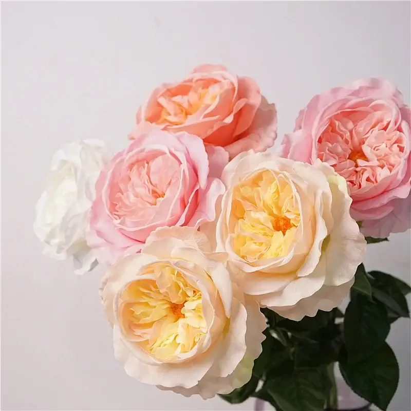 Realistic touch artificial rose branches for decoration Paiement Sécurisé