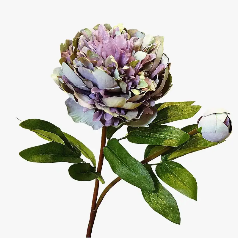 Artificial peony flower branch for elegant decor Commande En Gros