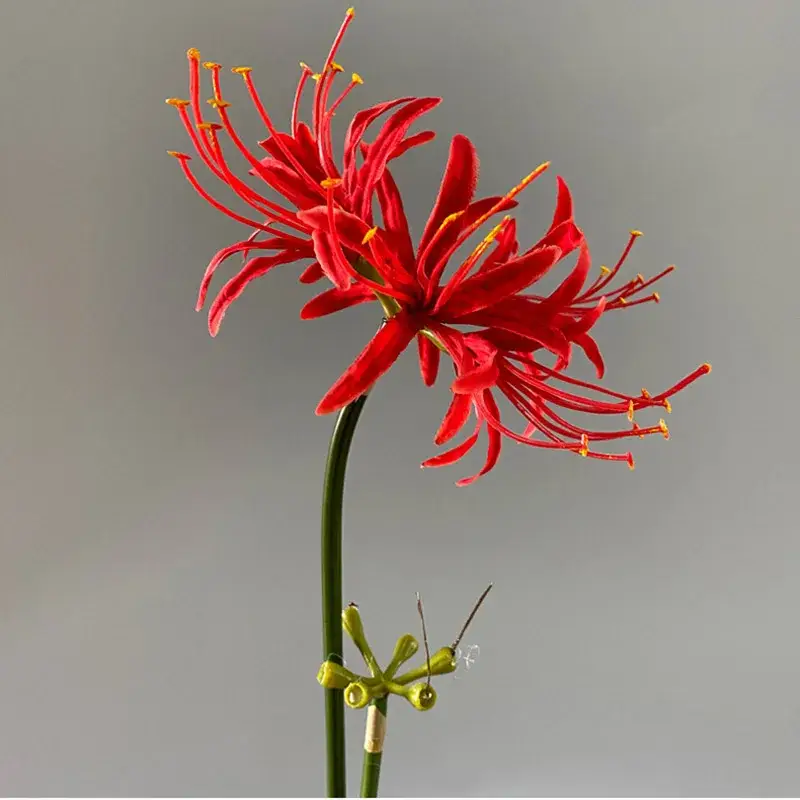 Commander Vite Beautiful higan silk flower branch for wedding and photography decor