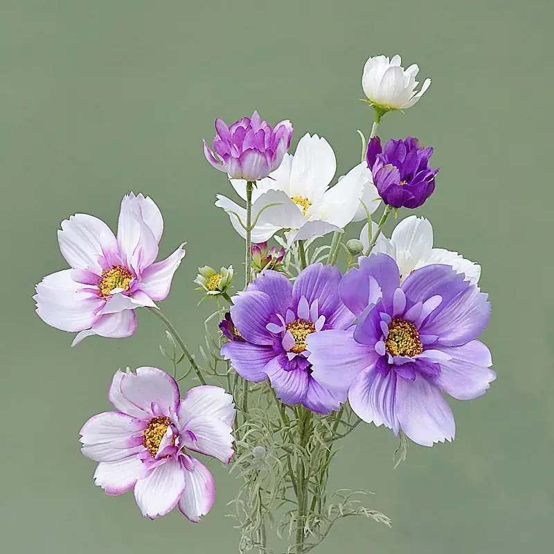 Vente Flash Silk artificial flower branch for wedding decoration