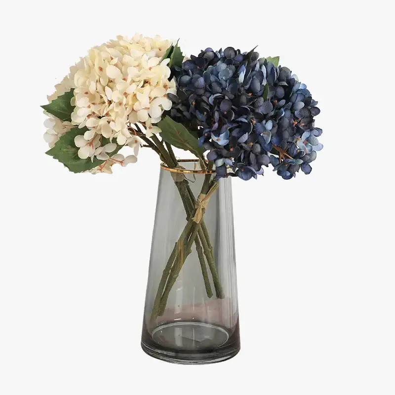 Nouvelle Collection Set of 3 artificial hydrangea flowers for wedding decoration