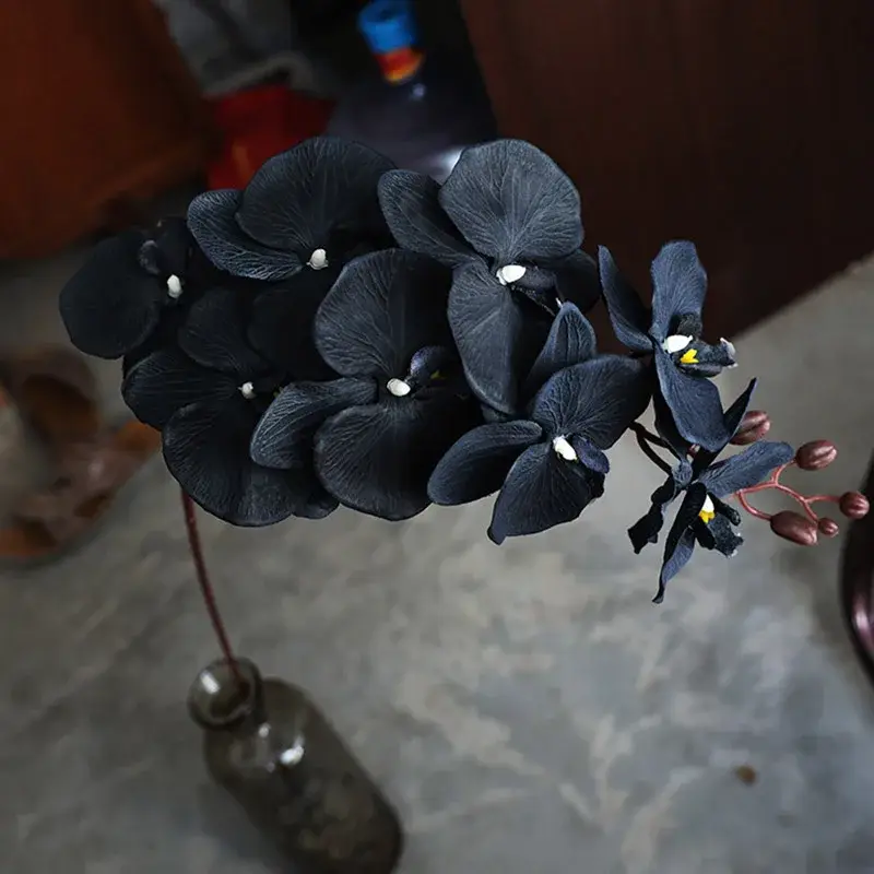 Artificial orchid flowers for wedding and garden decoration Haute Qualité