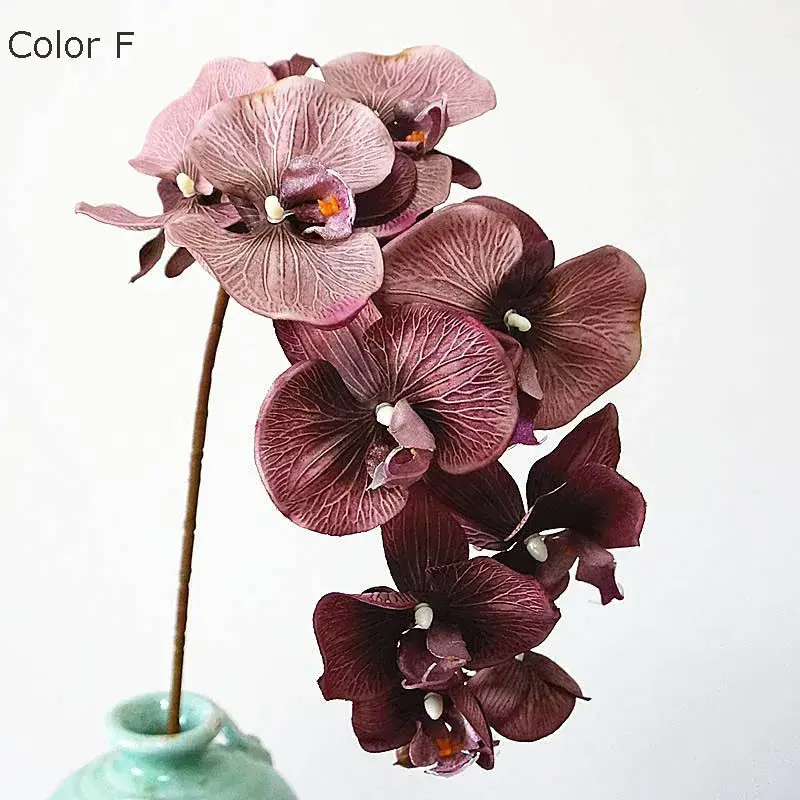 Satisfait Ou Remboursé 10 retro artificial orchid stems for elegant decorations