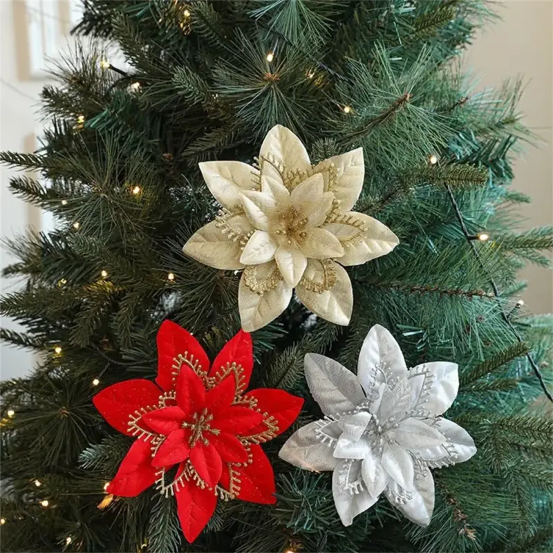 Certifié Christmas decorations artificial flowers for home 2025