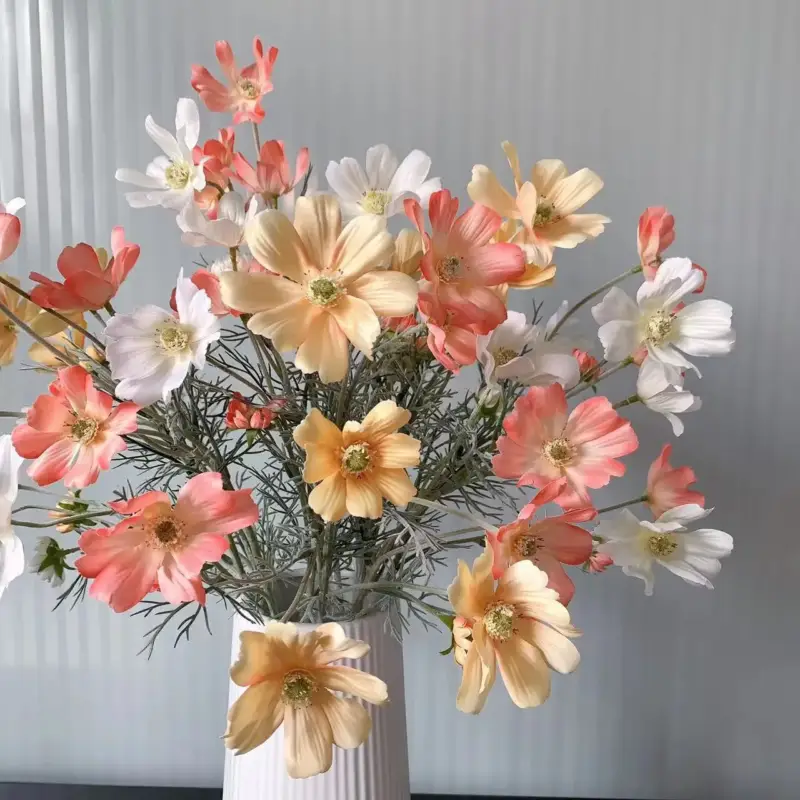 Realistic artificial chamomile flower for decorations and bouquets Pas Cher
