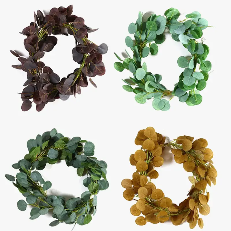 Expédition Rapide Artificial eucalyptus garland for wedding and garden decoration