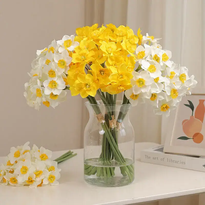 Set of 6 artificial narcissus flower bouquets for all decorations Acheter En Ligne