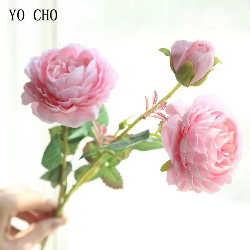 Paiement Sécurisé Artificial rose flower bouquet for wedding decoration