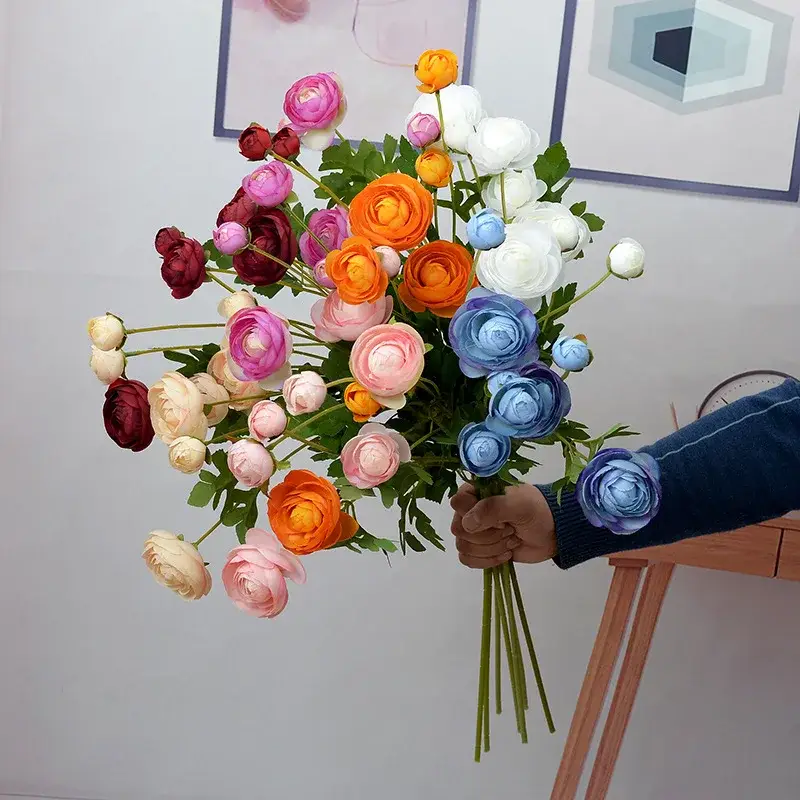 Artificial silk peony flowers for décor and festive events Certifié
