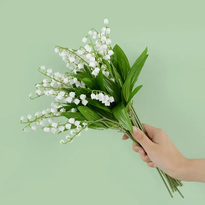 Set of 6 artificial orchids for garden, wedding or bouquet decoration Dernière Chance