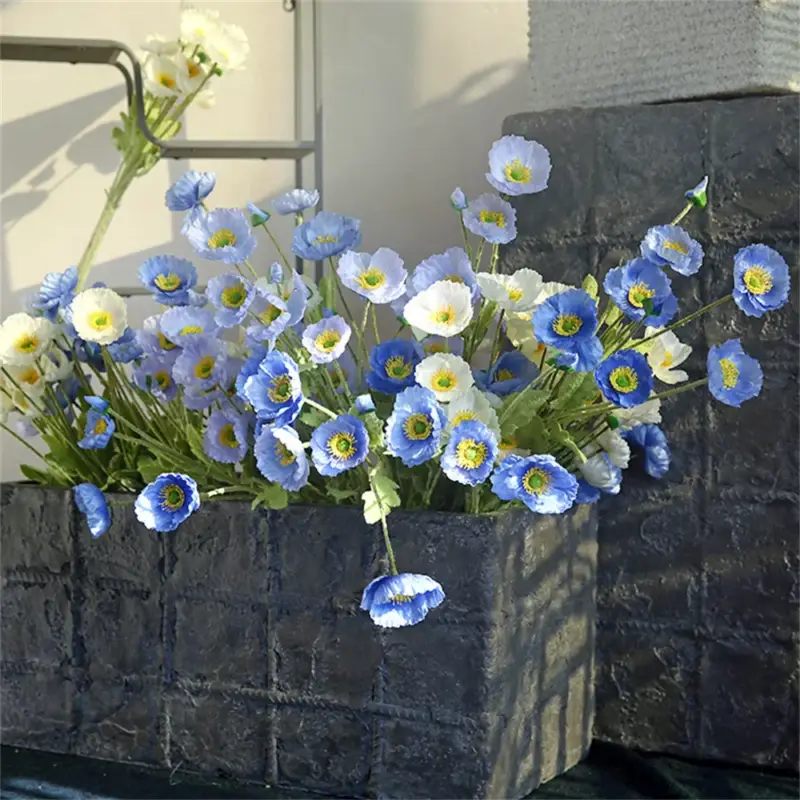 Seulement Aujourd'hui Artificial silk poppy flowers for decorations and bouquets