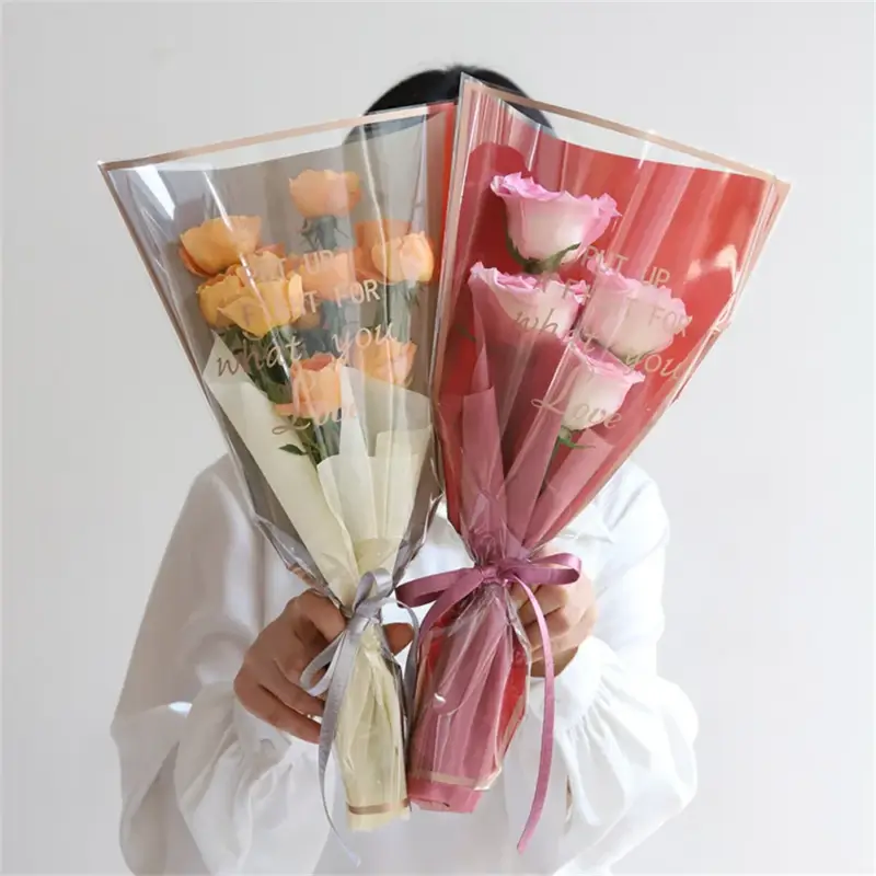 Set of 50 waterproof sleeves for gifting roses on valentine's day Achat Immédiat
