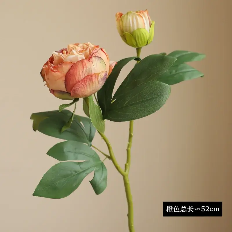Large artificial silk peony flowers for wedding decoration Prix Réduit