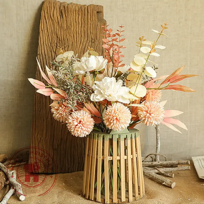Artificial flower bouquet for interior and wedding decoration Super Prix