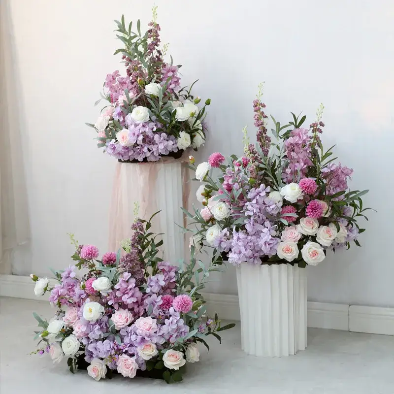 Artificial silk flower balls for wedding decor and photography Promotion