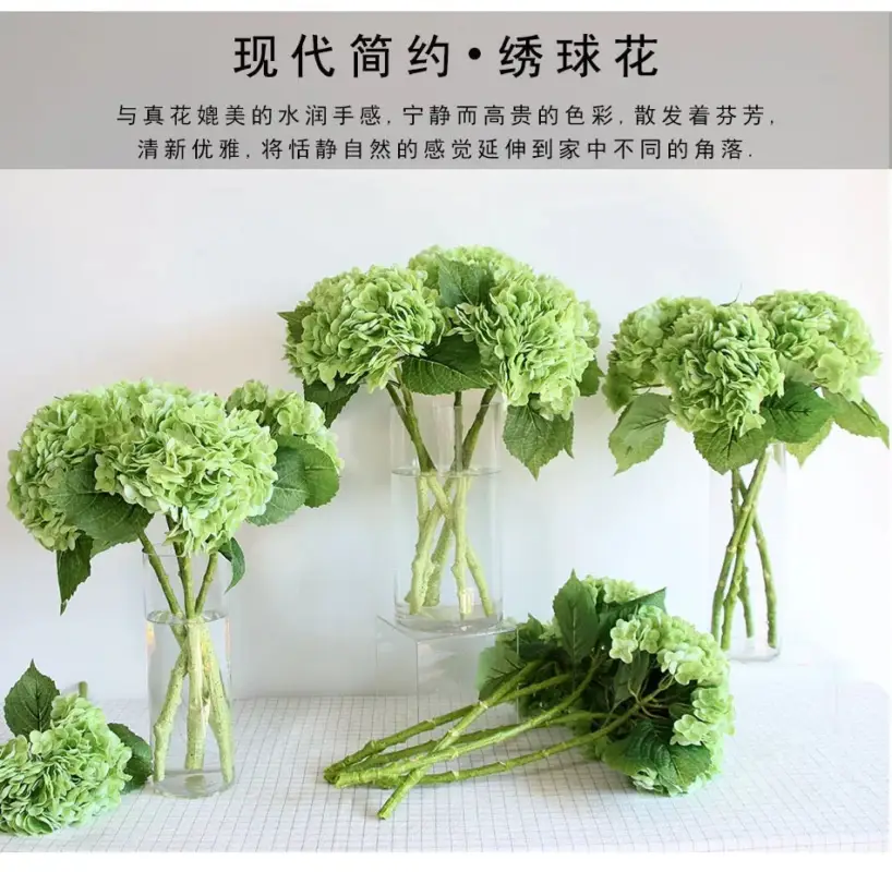 Realistic artificial hydrangea flower for party decoration Commande En Gros