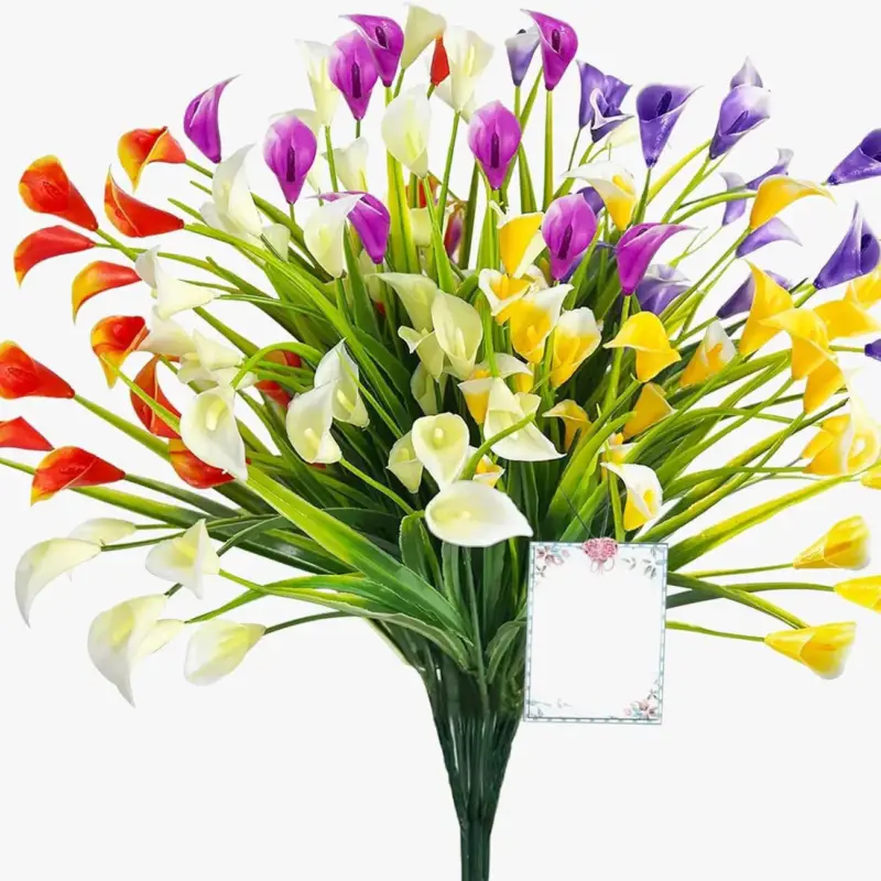 Artificial calla lily bouquet for indoor and outdoor decor Offre Exclusive