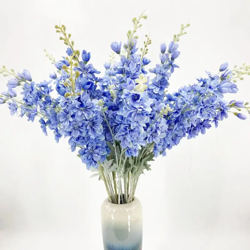 Acheter Direct Flocked forks with artificial flowers for wedding and hotel decor