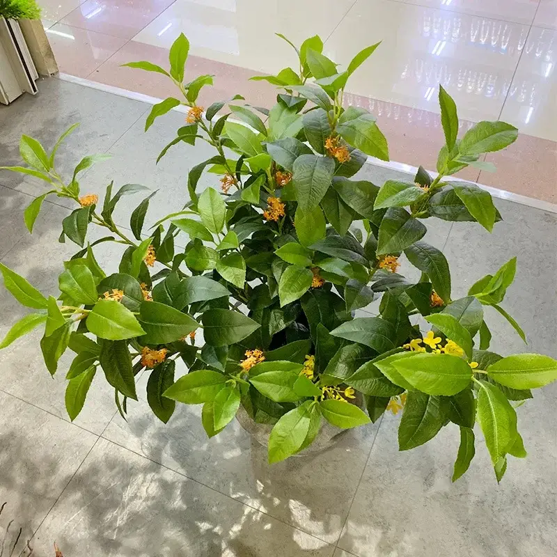 Set of 6 artificial silk osmanthus plants for commercial decoration Paiement Sécurisé