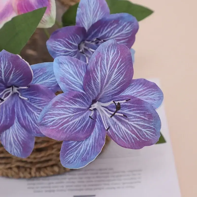 Decorative silk lily flowers for indoor and outdoor use Paiement Sécurisé