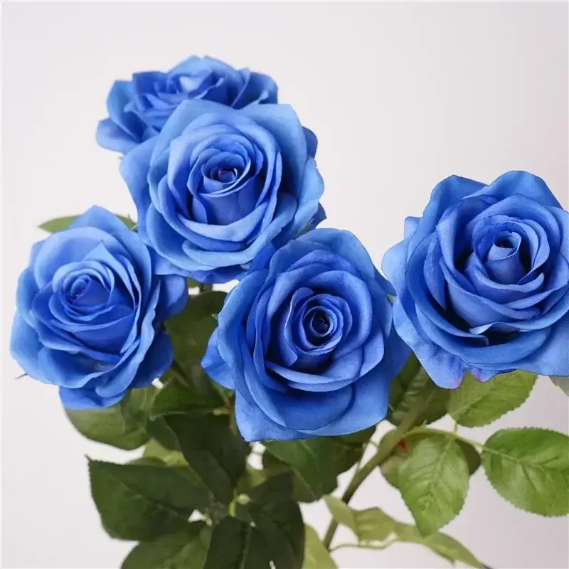 Promotion Realistic artificial rose branch for elegant decoration