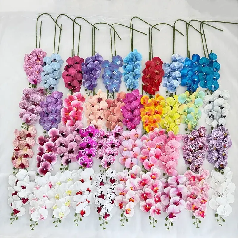 Vente Directe Artificial butterfly orchid 7 heads elegant floral decoration