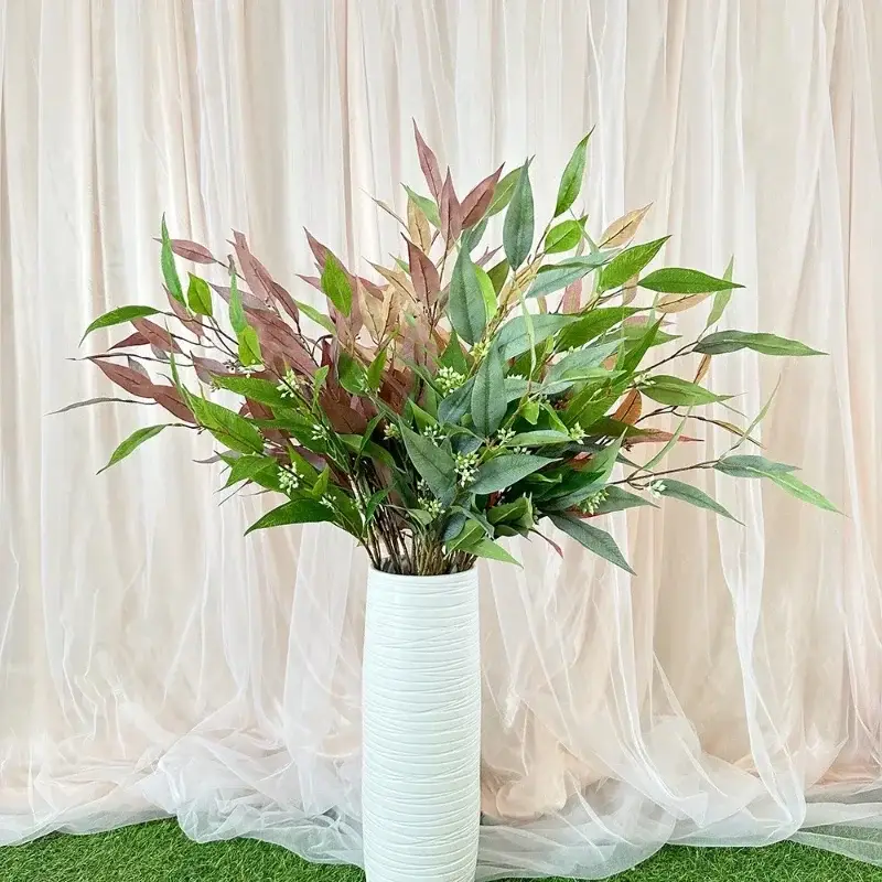 Expédié Aujourd'hui Artificial eucalyptus silk leaf for interior decoration