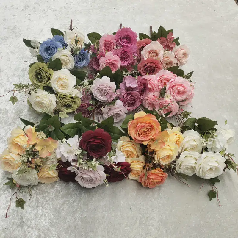 Nouvelle Collection Silk rose bouquet for wedding and garden decoration