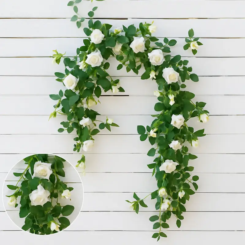Dernière Chance Artificial silk roses elegant faux flowers for interior decor