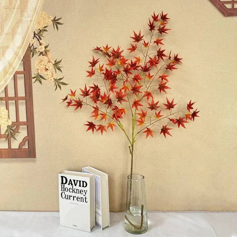 Artificial maple leaf branches for autumn interior decor Promotion Saisonnière