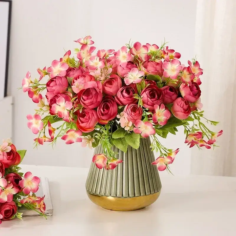 Artificial silk flower bouquet for interior decoration Authentique
