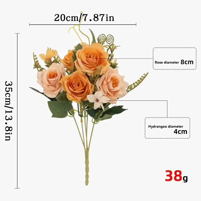 Artificial rose bouquet for decoration and party gift Vente Flash