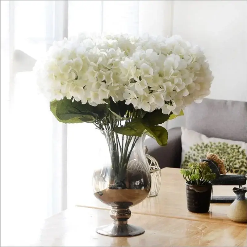 Populaire Artificial silk hydrangea bouquets for floral decoration