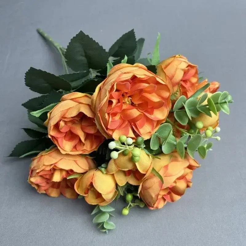 Artificial peony bouquet for weddings and elegant decor Nouvel Arrivage
