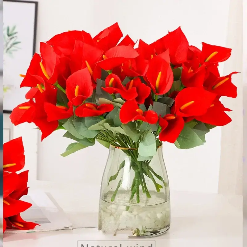 Haute Qualité Artificial calla lily bouquet for festive event decoration