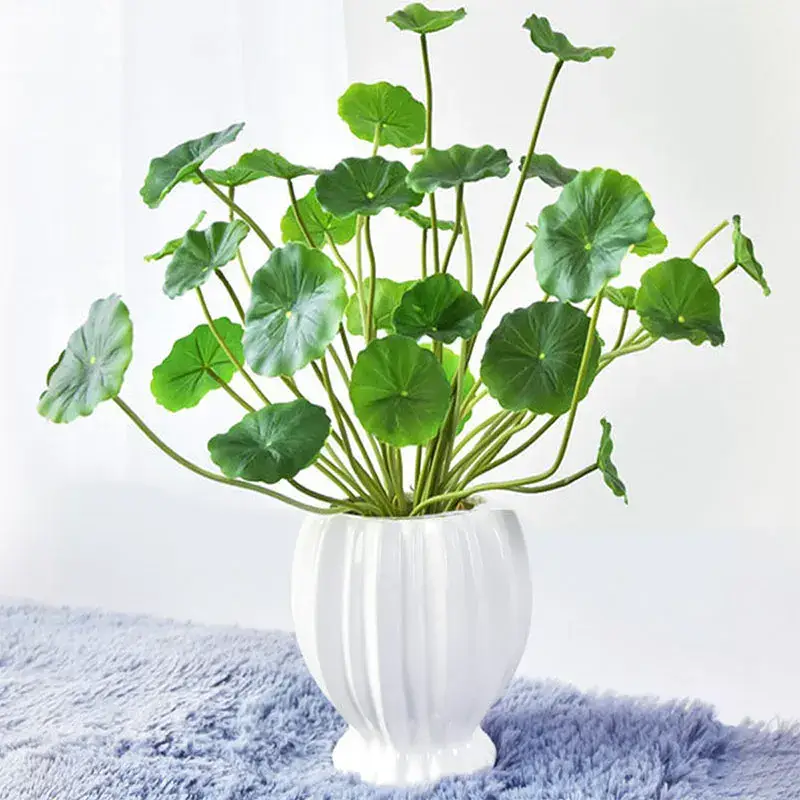 Commande En Gros Artificial lotus and eucalyptus plant for indoor decoration