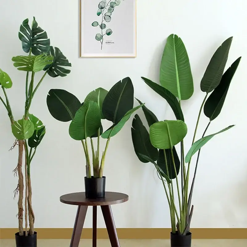 Commander Maintenant Artificial traveller's tree with 6 leaves for outdoor decoration