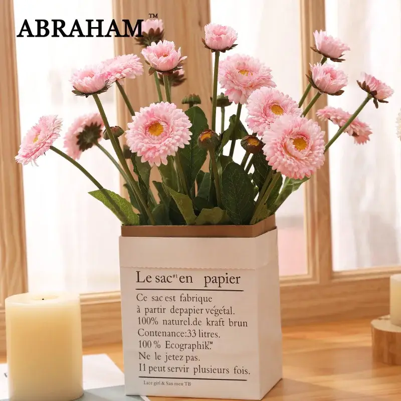 Promotion Artificial calendula flowers for wedding and party decoration