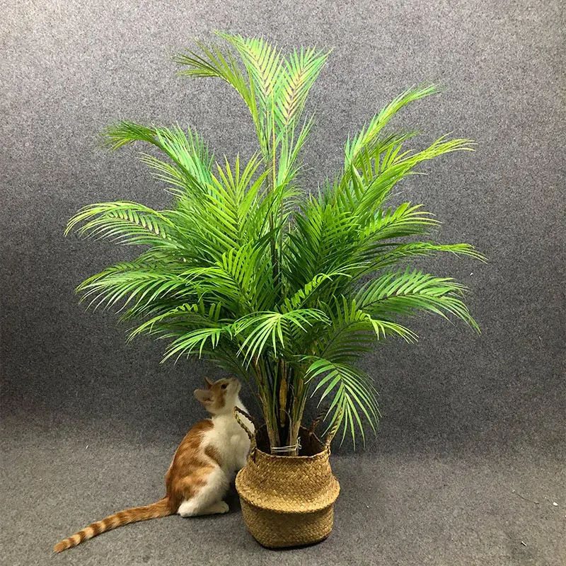 Artificial tropical palm tree with monstera leaves garden decoration Retour Gratuit