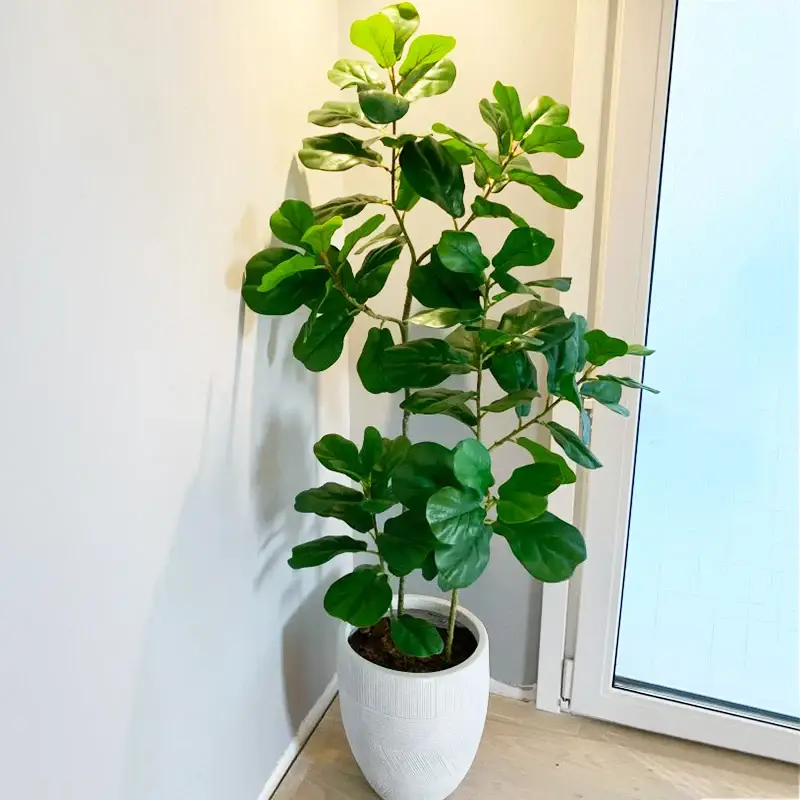 Certifié Artificial tropical ficus plant with realistic touch for indoor dec...