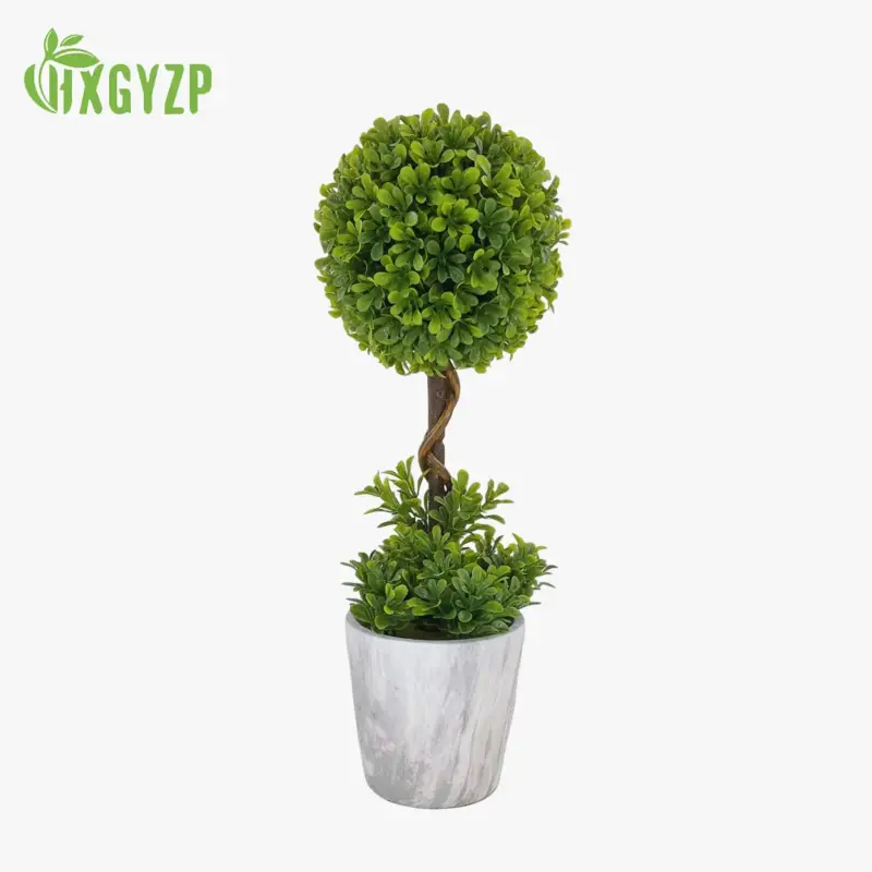 Livraison Express Artificial boxwood topiary in pot for indoor decoration